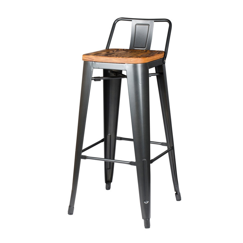 Zipcode Design™ Irvington Solid Wood Stool & Reviews Wayfair